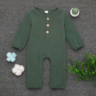 

AU Summer Newborn Baby Girl Boy Clothes Cotton&linen Romper Bodysuit Outfits Set