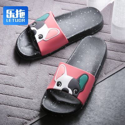 

Le drag slippers parent-child couple fashion cartoon home male SJ9576 Bao blue 43