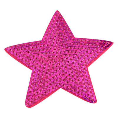 

Love Five-Pointed Star Sequined Cloth Stickers Embroidered Stick-on Patch Clothing Sewing Accessories