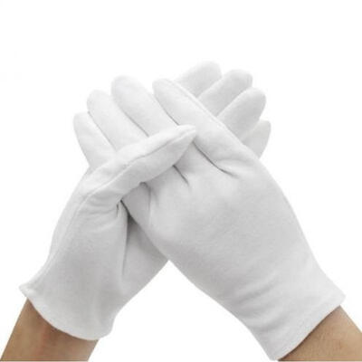 

White Formal Gloves Tuxedo Honor Guard Parade Santa Men Inspection Mittens