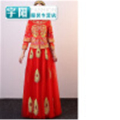 

Xiuhe clothing bride dress ancient Chinese cheongsam wedding show kimono phoenix