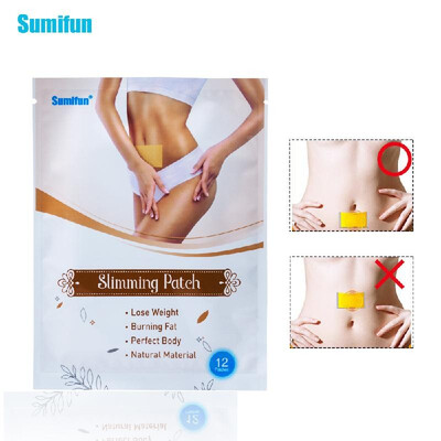 

Sumifun K03501 12pcsbag Weight Loss Paste Navel Health Slimming Patch Slimming Diet Products Detox Adhesive