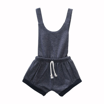 

Infant Baby Sleeveless Rompers Kids Girls Striped Print Jumpsuit Backless Overalls Newborn Clothes