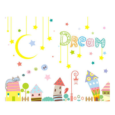 

Dream Castle PVC Waterproof Removable Self-adhesive Wall Sticker Decals