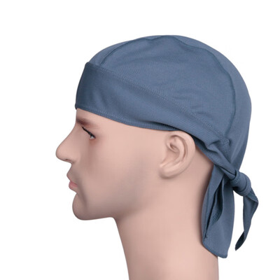 

Outdoor Quick Dry Solid Cycling Cap Headbands Head Scarf Headscarf Headband Summer Men Running Riding Pirate Hat Shape