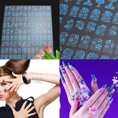 

108pcs 3D DIY Flower Design Nail Art Stickers Flower Manicure Tips Decals