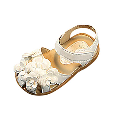 

Baby Fashion Girls Flower Casual Child Single Leather Pricness Sandals Shoes