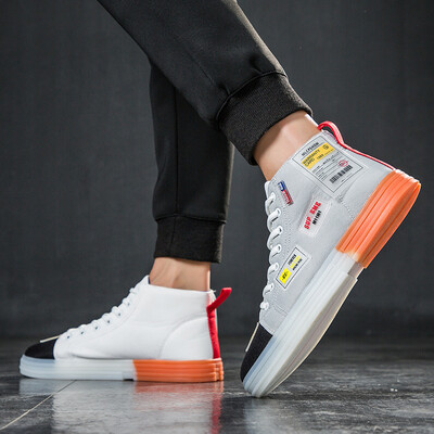 

Mens shoes summer ventilation trend mandarin duck shoes mens canvas shoes high-heeled shoes mens tide shoes shake with double c