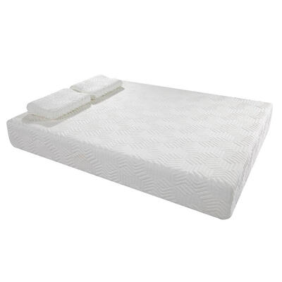 

New 10" Inch Queen Traditional Firm GEL Memory Foam Mattress Bed with 2 Pillows