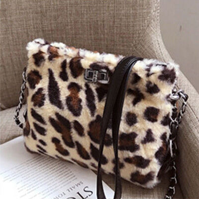 

2019 New Style Fashion Hot Women Plush Chain Crossbody Shoulder Bag Lady Chains Handbag Bucket Satchel Purse