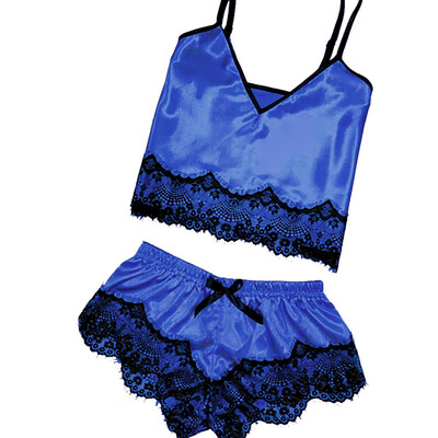 

Toponeto Womens Sexy Satin Sling Sleepwear Lingerie Lace Bowknot Nightdress Underwear