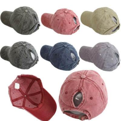 

Ponycap Messy High Bun Ponytail Adjustable Cotton Baseball Cap Hats Hot Sale
