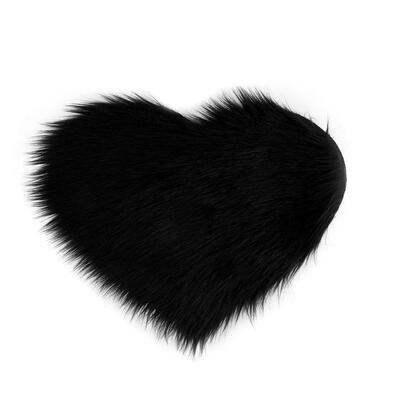 

Love Heart Shape Long Hairy Rug Fur Artificial Wool Mats Shaggy Carpets