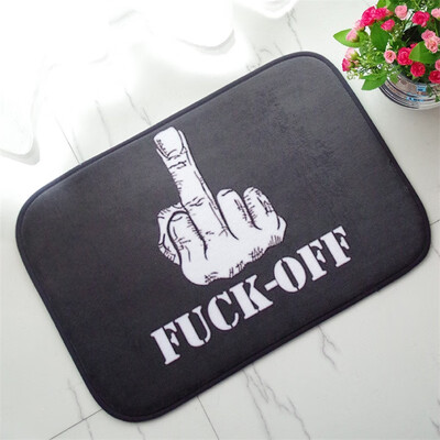 

Creative Fuck Off Pattern Antiskid Floor Mat