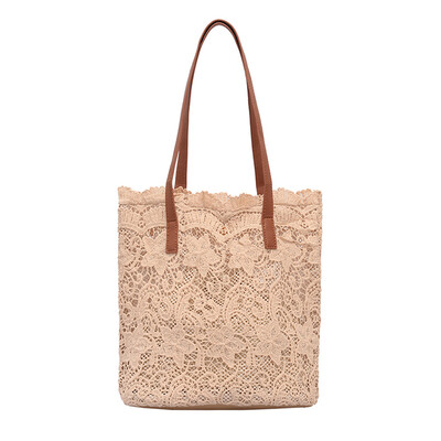 

Women Hollow Out Lace Handbag Summer Beach Single Strap Shoulder Bag Clutch Lady Brand Messenger Bags YJ