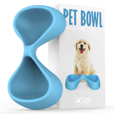 

British impression dog bowl dog bowl cat bowl cat food bowl cat basin pet feeding drinking water drinking rice bowl pet dog rabbit supplies small medium&large dog food utensils water butterfly type blue