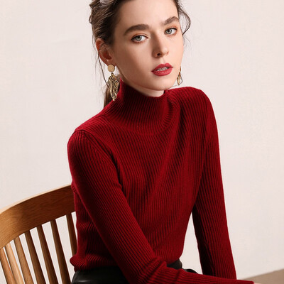 

QIANMUCHUN Womens Cashmere Bottoming Shirt Fashion 5874