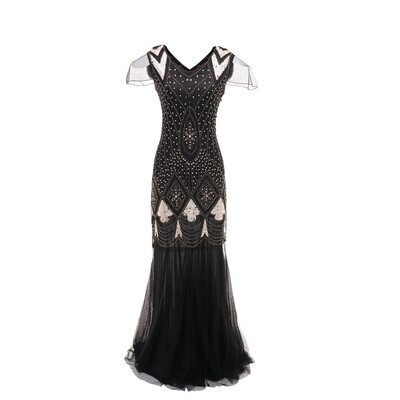 

〖Follure〗Women Vintage 1920s Bead Fringe Sequin Embellished Party Flapper Gatsby Dress