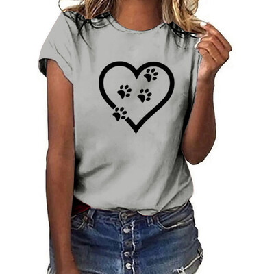 

Starmoon Women Summer Printing Pockets Short Sleeve Shirt Casual Tunic Tops Blouse