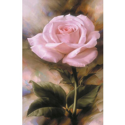 

5D DIY Full Drill Diamond Painting Pink Rose Cross Stitch Embroidery Mosaic
