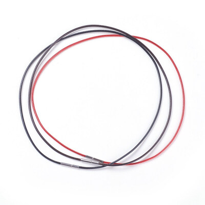 

Waxed Polyester Cord Necklace Making with 304 Stainless Steel Clasps Mixed Color 1811"46cm 2mm