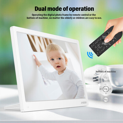 

Andoer 173 Inch Digital Photo Picture Frame FHD 19201080 IPS Screen Support CalendarClockMP3Photos1080P Video Player with 75