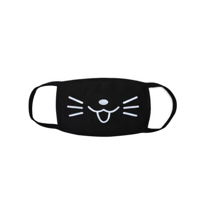 

Cute Funny Party Masks Black And White Reusable Cotton Anti-dust Respiratory Protective Mouth Mask Cover For Men Women