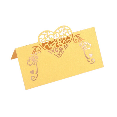 

New Hot 50PCS Love Wedding Seat Card Invitation Card Holiday Day Blessing Greeting Card for Universal Setting the Atmosphere Table