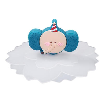 

Heat Resistant Transparent Cherry Blossom Creative Cartoon Silicone Cup Cap