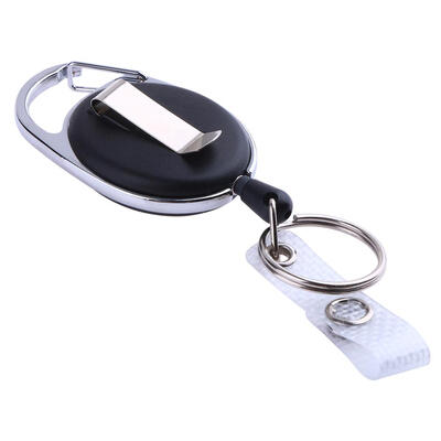 

Outdoor Survival EDC Nylon Rope Recoil Ring Retractable Key Chain with Clip