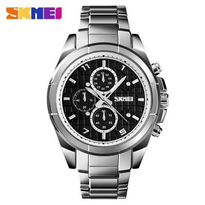 

SKMEI Mens Business Quartz Watch Three Dial 1378