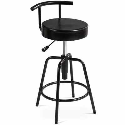 

Adjustable Swivel Vintage Bar Stool PU Leather Steel Frame