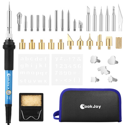 

COOKJOY 180 Multipurpose Soldering Iron Tools Kit with Wood Carving Burning Embossing Tips