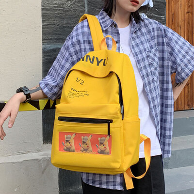 

Pikachuins Xiaoqingxin Bookbag Female Korean version of ulzzang Senior High School Students Sen Department Junior High School Shou