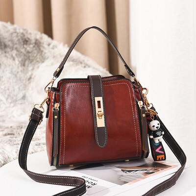 

Korean fashion 2019 new bag female bucket bag tide handbag small square bag shoulder diagonal package