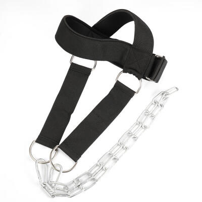 

Head Harness Neck Strength Exercise Belt Weight Lifting Fitness Chain Strap