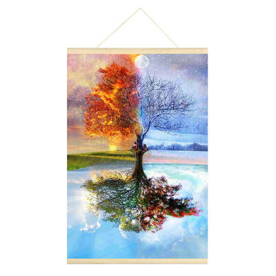 

5D DIY Full Drill Hanging Diamond Painting Tree Cross Stitch Mosaic Kits