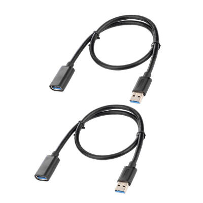 

2pcs USB 30 Male to USB30 Female OTG Braided Extension Data Sync Cable