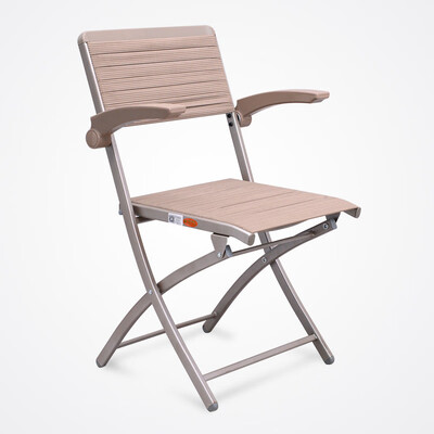 

New Design Natural rubber ribbon Steel Frame Upholstered Premium rubber Seat&Back Folding Chair with High elasticity 480 lbs