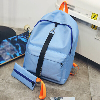

Tailored Womens Fashion Canvas Backpack Travel School Rucksack Clutch Wallet Blue