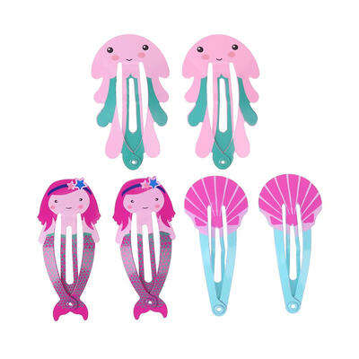 

6pcsSet Kids Girls Party Gifts Cartoon Cute Hair Clip Hairpin Styling Tool