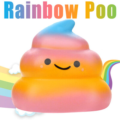 

Gotoamei Squishies Kawaii Rainbow Poo Super Slow Rising Cream Scented Stress Relief Toys