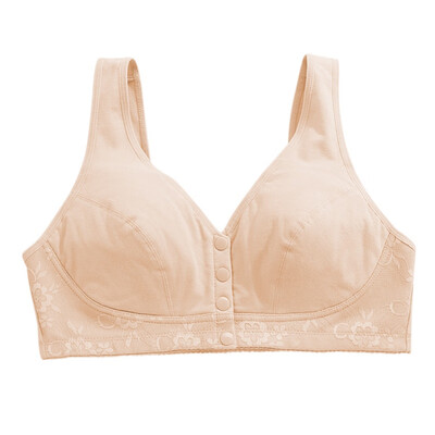 

Wireless Cotton Bras For Women Lingerie Front Close T-back Bra Leisure Comfortble Underwear Plus Size