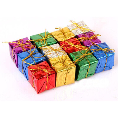 

Colorful XMAS Small Gift Boxes Christmas Tree Hanging Ornaments Decoration