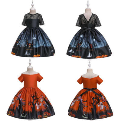 

Baby Kids Girl Party Bow Princess Dress Flower Halloween Formal Tutu Dresses