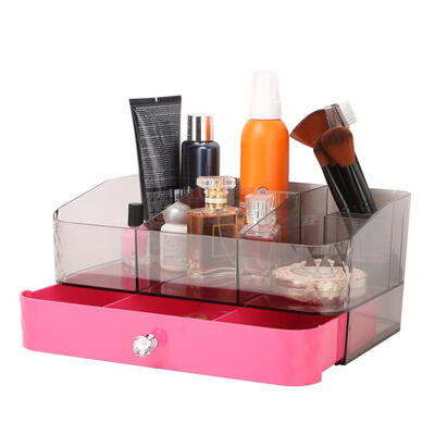 

Acrylic Makeup Cosmetic Organizer Storage Box Holder Jewelry Lipstick Case Display Drawer Makeup Storage Box