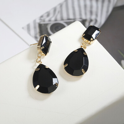 

Womens Earrings Korean Style Metal Geometry Acrylic Vintage Drop Long Earrings Fashion Jewelry Winter 2019 Accesorios Mujer