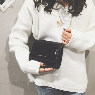 

Ins super fire diagonal cross port wind mini solid color Sen small bag female 2019 new wave Korean version of the wild Messenger bag