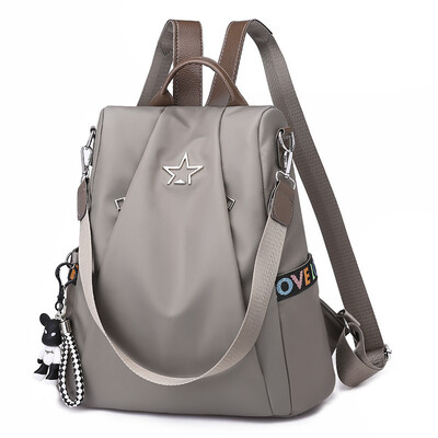 

Water-proof&anti-theft double-shoulder bag womens backpack tide canvas casual bag bag-proof bag-proof bag-proof bag
