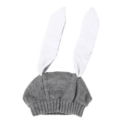 

Winter Baby Rabbit Ears Knitted Hat Toddler Kids Wool Cap For Children 0-3Y